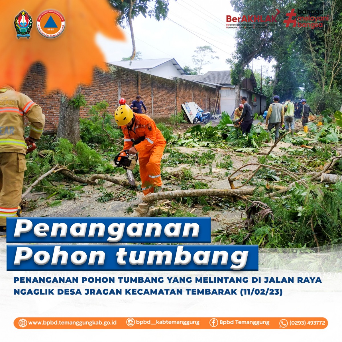 BPBD Latih Penanggulangan Bencana LINMAS Desa Ngaren