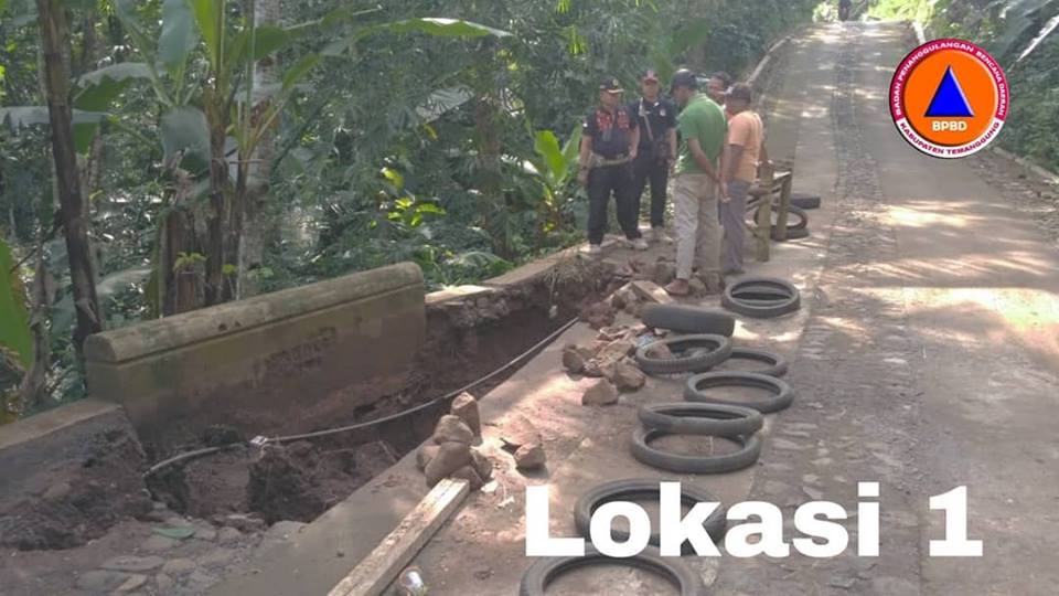Dua Jembatan di Desa Blimbing Rusak 