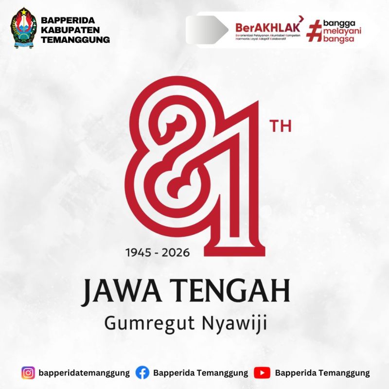 Dirgahayu Provinsi Jawa Tengah Ke 81 Tahun