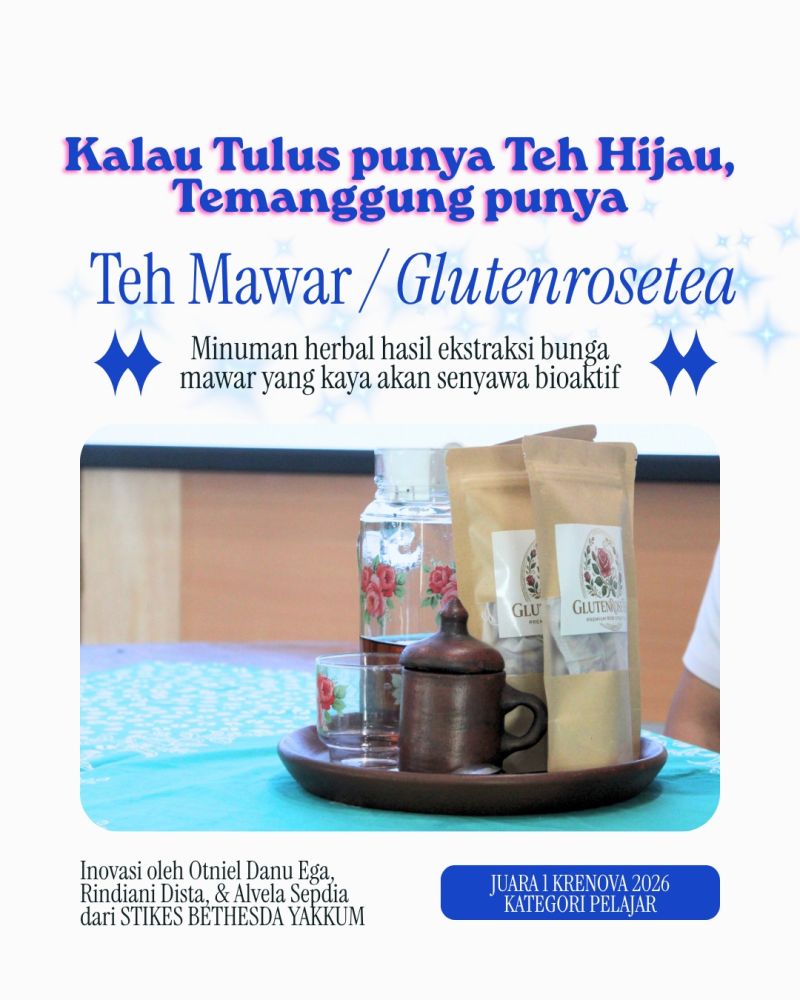 GLUTENROSETEA ! Teh celup ini praktis dan penuh manfaat untuk membantu meregulasi sistem kardiovaskular dan metabolisme glukosa dalam tubuh