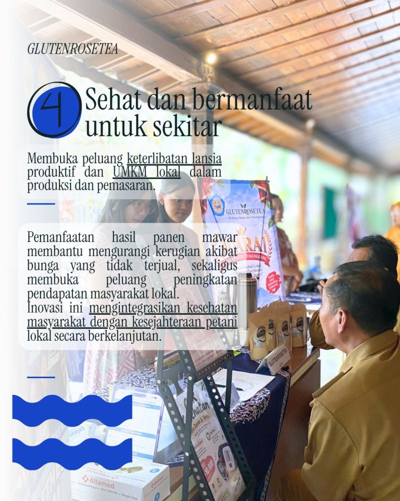 GLUTENROSETEA ! Teh celup ini praktis dan penuh manfaat untuk membantu meregulasi sistem kardiovaskular dan metabolisme glukosa dalam tubuh